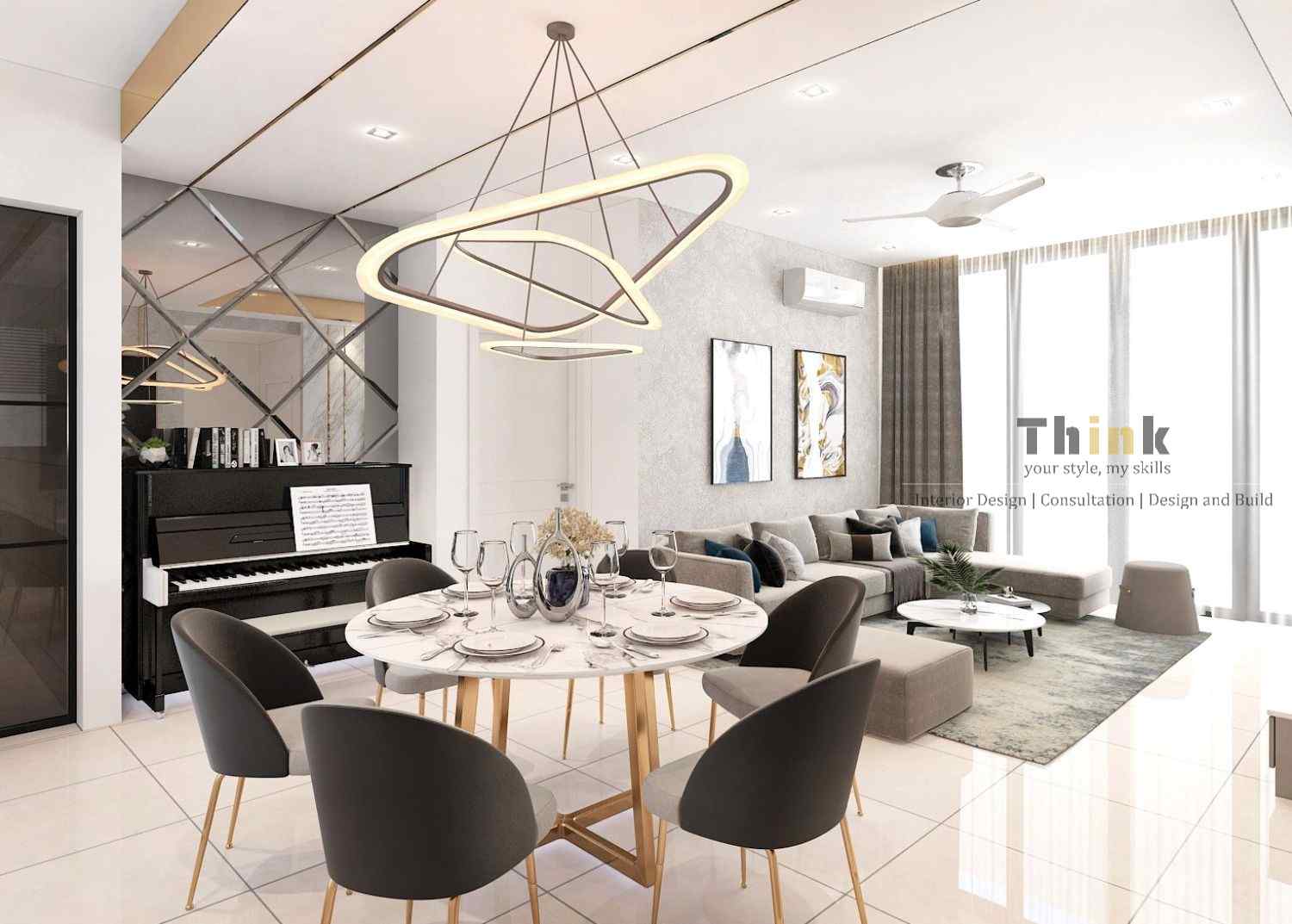 Dining and Living -The Park Sky Residence